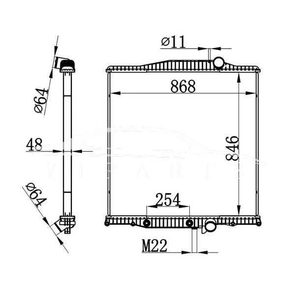 VOLVO НА РАДИАТОРЕ 1003610 1003610C1
