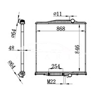 VOLVO НА РАДИАТОРЕ 1003610 1003610C1