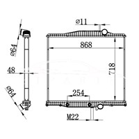 VOLVO НА РАДИАТОРЕ 01010801 1003499