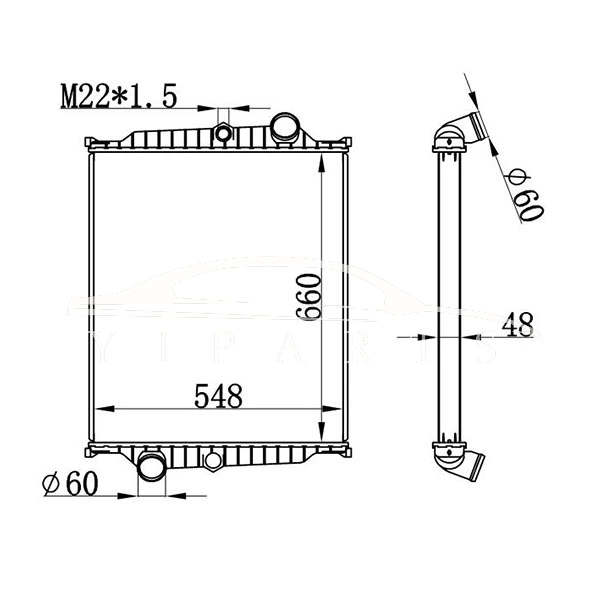 РАДИАТОР VOLVO MT 8112977 8149641 NISSENS 65477