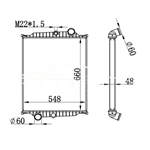 РАДИАТОР VOLVO MT 8112977 8149641 NISSENS 65477
