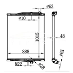 VOLVO FH13 MT РАДИАТОР 22374729
