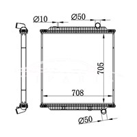 РАДИАТОР VOLVO MT 20810099 85000662 NISSENS 654760 DT 6.35217 NRF 519798 509798