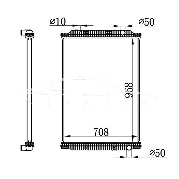 RENAULT 210 MT РАДИАТОР