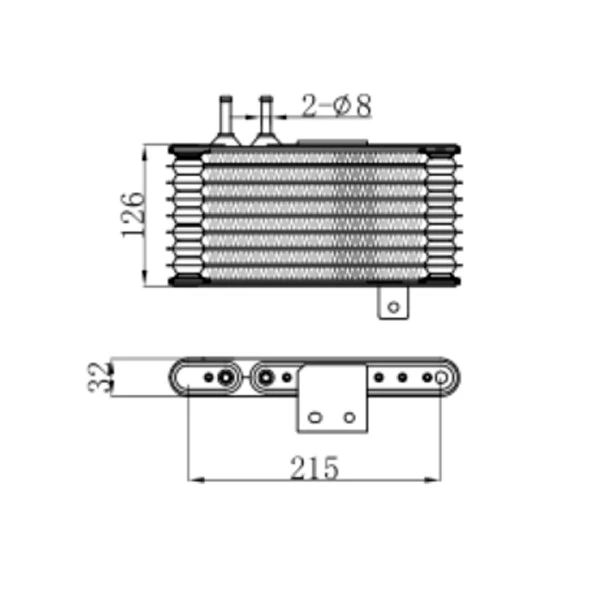 Масляный радиатор коробки передач для Mitsubishi Lancer 10 Outlander ASX 2920A103 Масляный радиатор двигателя