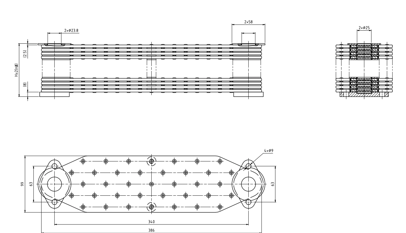 0422 0607 DEUTZ ENGINEBF8M1015 oil cooler 0422 0607